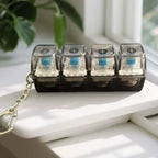 llavero de teclado mecánico anti estrés (con luces)